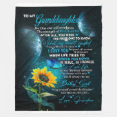 Personalisierter Brief an meine Enkelin Fleecedecke (Vorderseite)