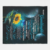 Personalisierter Brief an meine Enkelin Fleecedecke (Vorderseite (Horizontal))