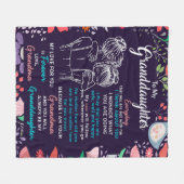 Personalisierter Brief an meine Enkelin Fleecedecke (Vorderseite (Horizontal))