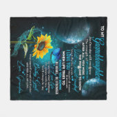 Personalisierter Brief an meine Enkelin Fleecedecke (Vorderseite (Horizontal))