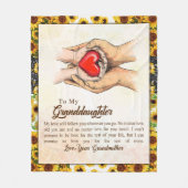 Personalisierter Brief an meine Enkelin Fleecedecke (Vorderseite)