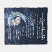 Personalisierter Brief an meine Enkelin Fleecedecke (Vorderseite (Horizontal))