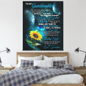 Personalisierter Brief an meine Enkelin Leinwanddruck (Insitu (Schlafzimmer))