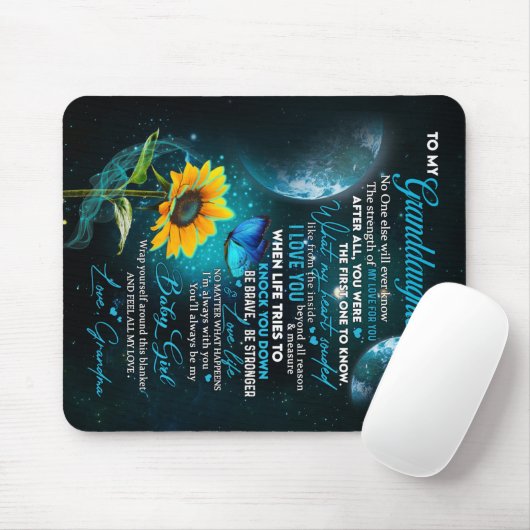 Personalisierter Brief an meine Enkelin Mousepad (Mit Mouse)