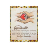 Personalisierter Brief an meine Enkelin Notizblock (Rotiert)