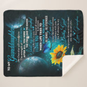 Personalisierter Brief an meine Enkelin Sherpadecke (Vorderseite (Horizontal))