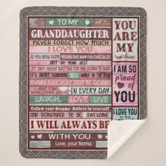 Personalisierter Brief an meine Enkelin Sherpadecke