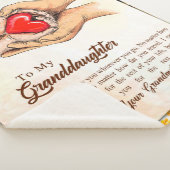 Personalisierter Brief an meine Enkelin, Sherpadecke (3/4)