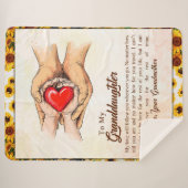 Personalisierter Brief an meine Enkelin, Sherpadecke (Vorderseite (Horizontal))