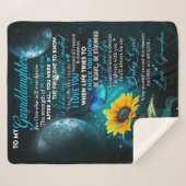 Personalisierter Brief an meine Enkelin Sherpadecke (Vorderseite (Horizontal))