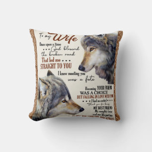 Personalisierter Brief an meine Frau Liebe von Ehe Kissen