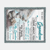 Personalisierter Brief an meine Freundin Fleecedecke (Vorderseite (Horizontal))