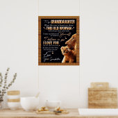 Personalisierter Brief an meine Grödnertochter von Poster (Küche)