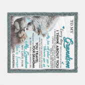 Personalisierter Brief an meine Großmutter, Liebe Fleecedecke (Vorderseite (Horizontal))