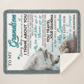 Personalisierter Brief an meine Großmutter Liebe O Sherpadecke (Vorderseite (Horizontal))