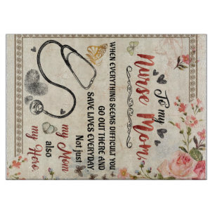 Personalisierter Brief an meine Krankenschwester-M Schneidebrett