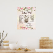 Personalisierter Brief an meine künftige Ehefrau, Poster (Küche)