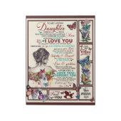 Personalisierter Brief an meine liebende Tochter Notizblock (Rotiert)