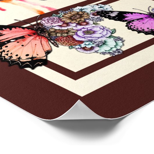 Personalisierter Brief an meine liebende Tochter Poster (Ecke)