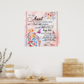 Personalisierter Brief an meine Tante Poster (Küche)