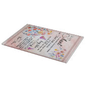 Personalisierter Brief an meine Tante Schneidebrett (Ecke)