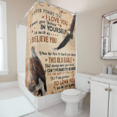 Personalisierter Brief an meine Tochter aus dem Va Duschvorhang (Beispiel)