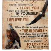 Personalisierter Brief an meine Tochter aus dem Va Duschvorhang (Vorderseite)