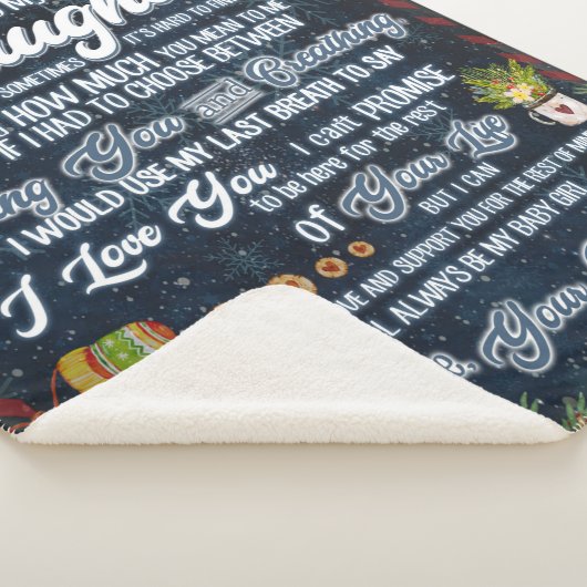 Personalisierter Brief an meine Tochter aus dem Va Sherpadecke (3/4)