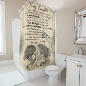 Personalisierter Brief an meine Tochter aus der Ma Duschvorhang (Beispiel)