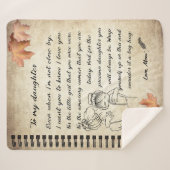 Personalisierter Brief an meine Tochter aus der Ma Sherpadecke (Vorderseite (Horizontal))