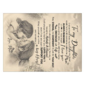 Personalisierter Brief an meine Tochter aus der Ma Tischdecke (Vorderseite (Horizontal))