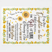 Personalisierter Brief an meine Tochter, Fleecedecke (Vorderseite (Horizontal))