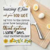 Personalisierter Brief an meine Tochter Geschirrtuch (Viertel Falte)