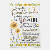 Personalisierter Brief an meine Tochter Geschirrtuch (Vertikal)