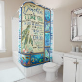 Personalisierter Brief an meine Tochter-Liebe aus Duschvorhang (Beispiel)