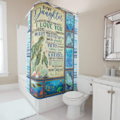 Personalisierter Brief an meine Tochter-Liebe aus  Duschvorhang (Beispiel)