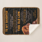 Personalisierter Brief an meine Tochter Liebe aus Sherpadecke (Vorderseite (Horizontal))