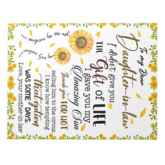 Personalisierter Brief an meine Tochter Notizblock