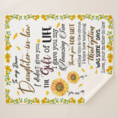 Personalisierter Brief an meine Tochter Sherpadecke (Vorderseite (Horizontal))