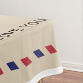 Personalisierter Brief an meine zukünftige Ehefrau Tischdecke (Beispiel)