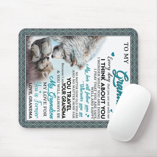 Personalisierter Brief an meinen Enkel, Liebe Gran Mousepad (Mit Mouse)
