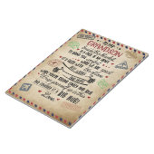 Personalisierter Brief an meinen Enkel, Liebe Gran Notizblock (angewinkelt)