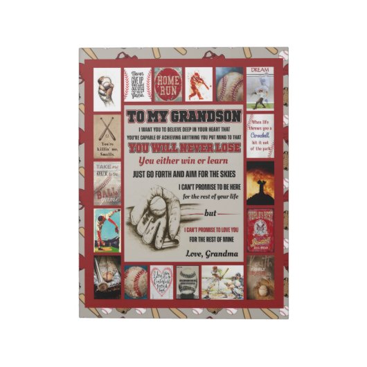 Personalisierter Brief an meinen Enkel, Liebe Oma Notizblock (Rotiert)