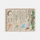 Personalisierter Brief an meinen Großvater Fleecedecke (Vorderseite (Horizontal))