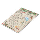 Personalisierter Brief an meinen Großvater Notizblock (angewinkelt)