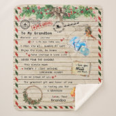 Personalisierter Brief an meinen Großvater Sherpadecke (Vorderseite)