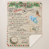 Personalisierter Brief an meinen Großvater Sherpadecke (Vorderseite)