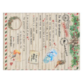 Personalisierter Brief an meinen Großvater Tischdecke (Vorderseite (Horizontal))