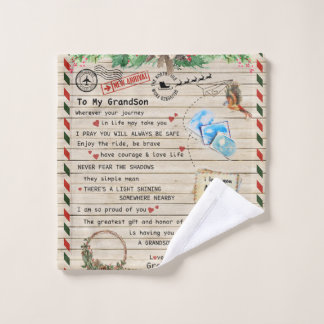 Personalisierter Brief an meinen Großvater Waschlappen