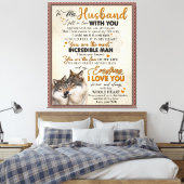 Personalisierter Brief an meinen Mann aus der Ehef Leinwanddruck (Insitu (Schlafzimmer))